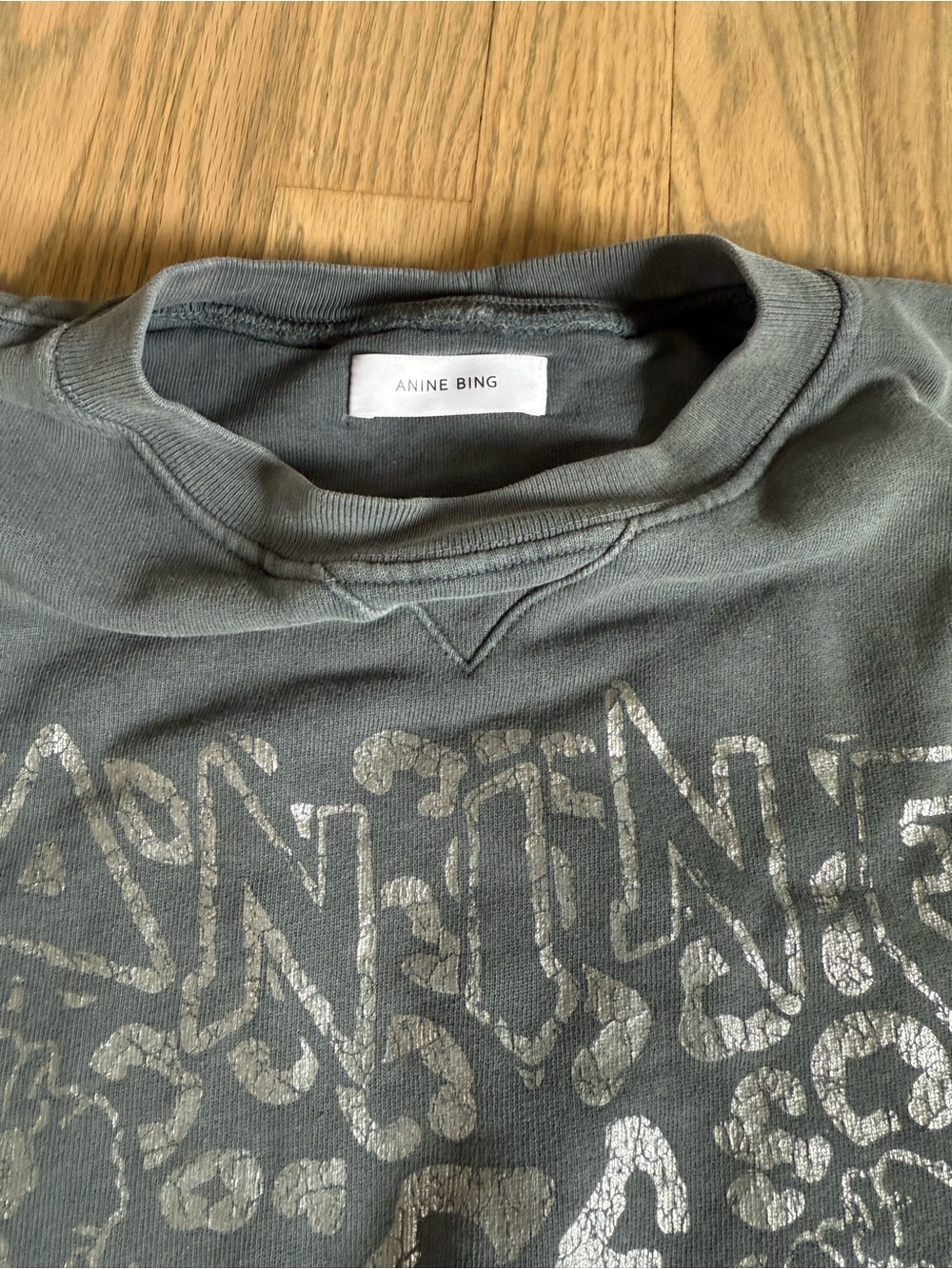 Anine Bing Crewneck Sweatshirt - Leopard Print - Picture 2 of 3
